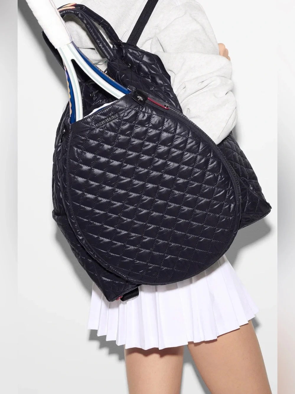 MZ Wallace DOUBLES Black Quilted Backpack Bag $295 NEW